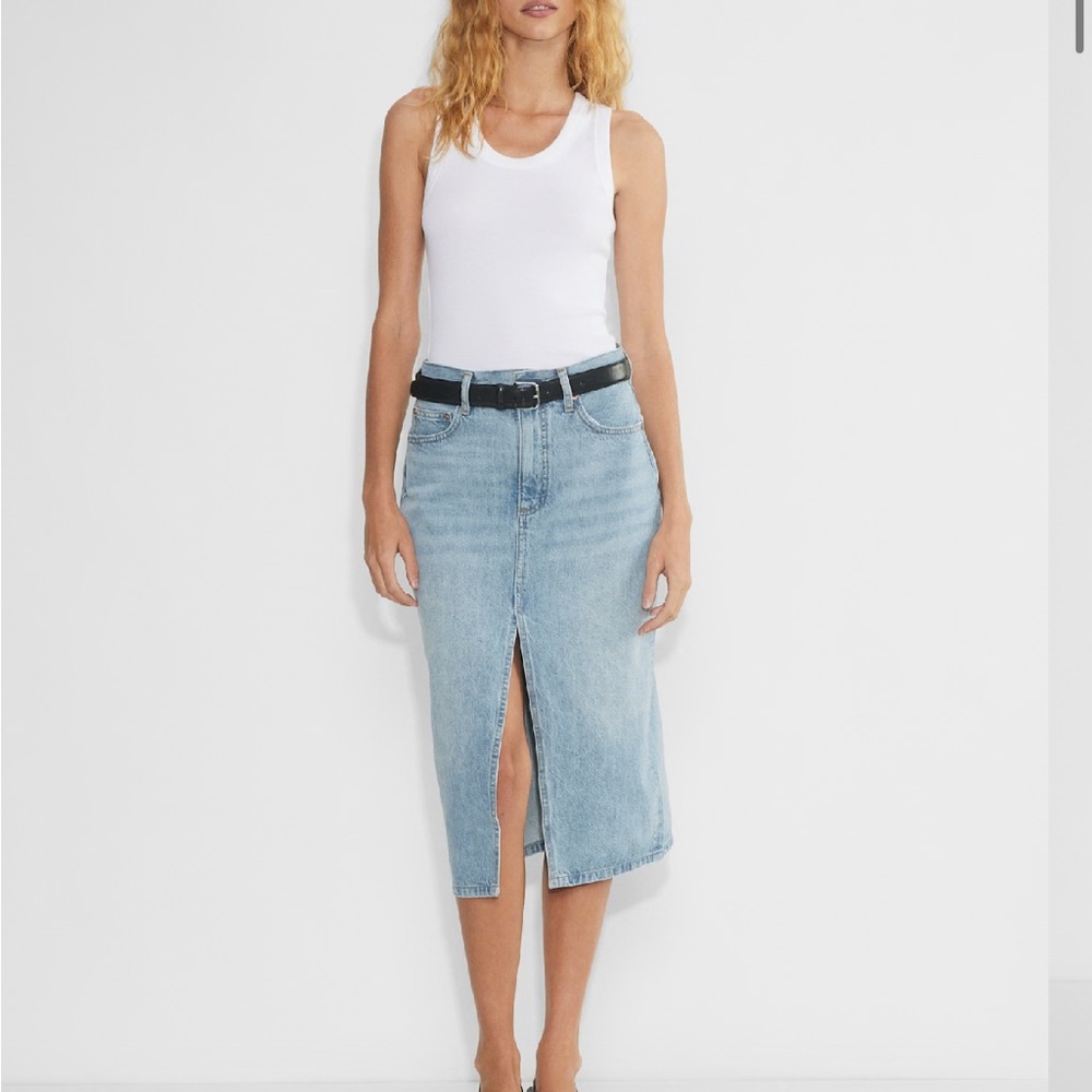 Aritzia The '90s Halle Denim Skirt